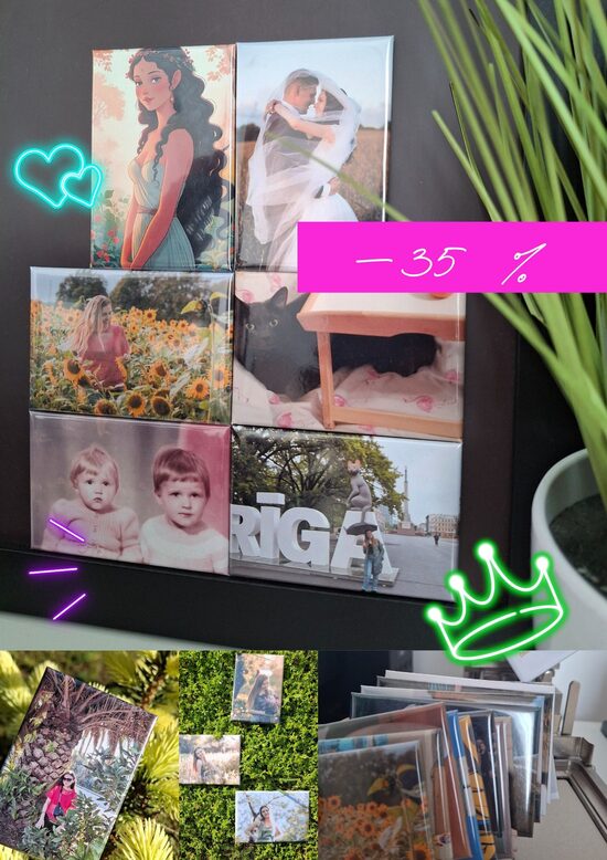 🔥 Vislielākais fotomagnētu komplekts (100 gb) ar 35% atlaidi